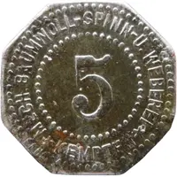 5 Pfennig - Kempten Mechanische Baumwollspinnerei