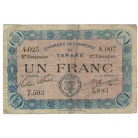 1 franc - Chambre de Commerce de Tarare 69