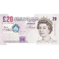 20 Pounds - Elizabeth II Sir Edward Elgar