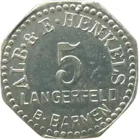 5 Pfennigs - Langerfeld Alb. and E. Henkels