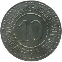 10 Pfennigs - Rosenberg KGL. Offizier Gefangenenlager