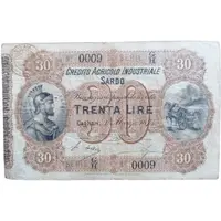 30 Lire Credito Agicolo Industriale Sardo