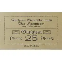 25 Pfennig Kurhaus Gesundbrunnen