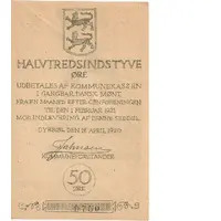 50 Øre Danish issue