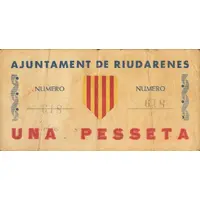 1 Peseta Riudarenes