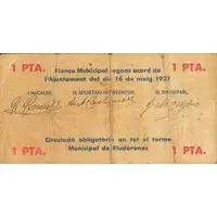 1 Peseta Riudarenes