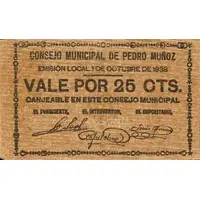 25 Céntimos Pedro Muñoz