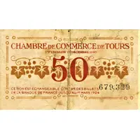 50 Centimes - Chambre de Commerce de Tours 37