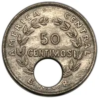 50 Céntimos Leprosarium Coinage