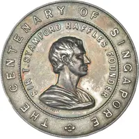 Medal Singapore Centenary, silver