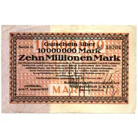 10 000 000 Mark Niederrheinische Maschinenfabrik