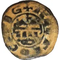 Denier a l'autel Fractionnaire - Anonyme sous Raymond de Poitiers