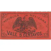 5 Centavos Gobierno Constitucionalista de Mexico