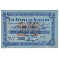 2 Shillings 6 Pence German Occupation, Blue paper