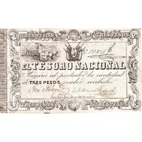 3 Pesos Tesoro Nacional
