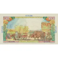 5 New Francs Overprint on 500 Francs