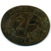 2 Shillings PBA Token - Cambridge CSL Cambridgeshire