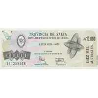 10 000 Australes Laws 6228-6623