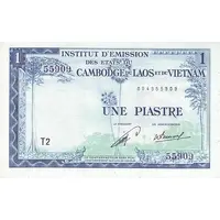 1 Piastre Laos Issue