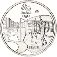 5 Reais Olympic Games Rio 2016 - Beach volleyball / Samba