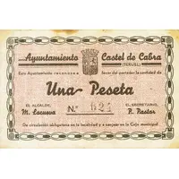 1 Peseta Castel de Cabra