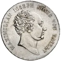 1/2 Thaler - Maximilian I Joseph Schulpreistaler
