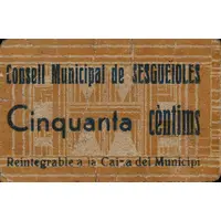 50 Céntimos Sesgueioles