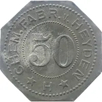 50 Pfennig - Radebeul Chem. Fabr. v. Heyden