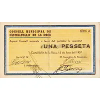 1 Peseta Castellfollit de la Roca