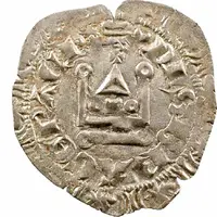 Groschen with Castle Tournois and Leopard - Henry of Lancastre