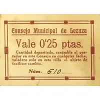 0.25 Pesetas Lezuza