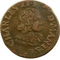 Double Tournois - Charles II 23rd type