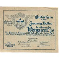 20 Heller Weinzierl bei Wieselburg