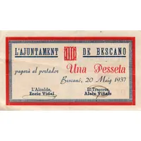 1 Peseta Bescanó
