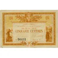 50 Centimes - Chambre de Commerce de la Roche-sur-Yon and de la Vendée 85