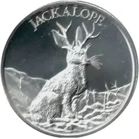 2 oz Silver Intaglio Mint - Jackalope