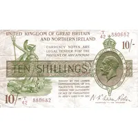10 Shillings - George V Treasury issue, with N. Ireland