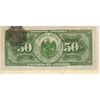 50 Centavos El Estado de Sonora