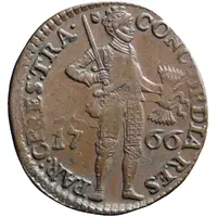 1 Ducat Late type, copper uniface