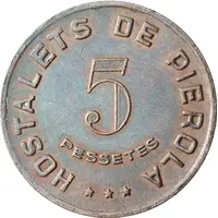 5 Pesetas - Cooperativa Agrícola