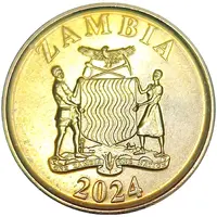 50 Ngwee Bronze plated steel