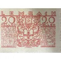 20 Heller Lembach im Mühlkreis, Red issue