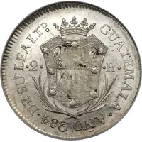 2 Reales - Fernando VII Proclamation coinage