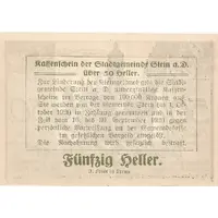 50 Heller Stein an der Donau