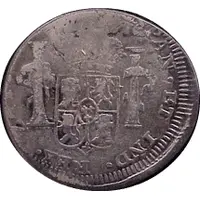 1 Real - Fernando VII Zacatecas - Royalist Coinage
