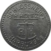 50 Pfennig - Harburg Schlosswerft R. Holtz