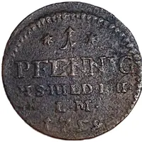 1 Pfennig - Ernest Frederick III