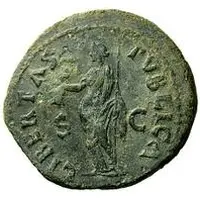 42 Nummi Countermark, As of Galba, 68-69, Libertas