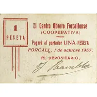 1 Peseta Forcall
