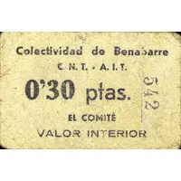 0.30 Pesetas Benabarre
